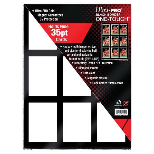 Ultra Pro 35pt 9-card Black Border Uv One-touch Magnetic Holder – Chief 