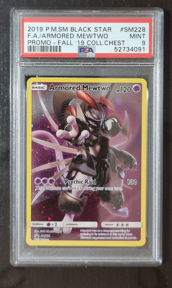 PSA 9 Armored Mewtwo (2019 Collector Chest) Pokemon Card – Chief Cards