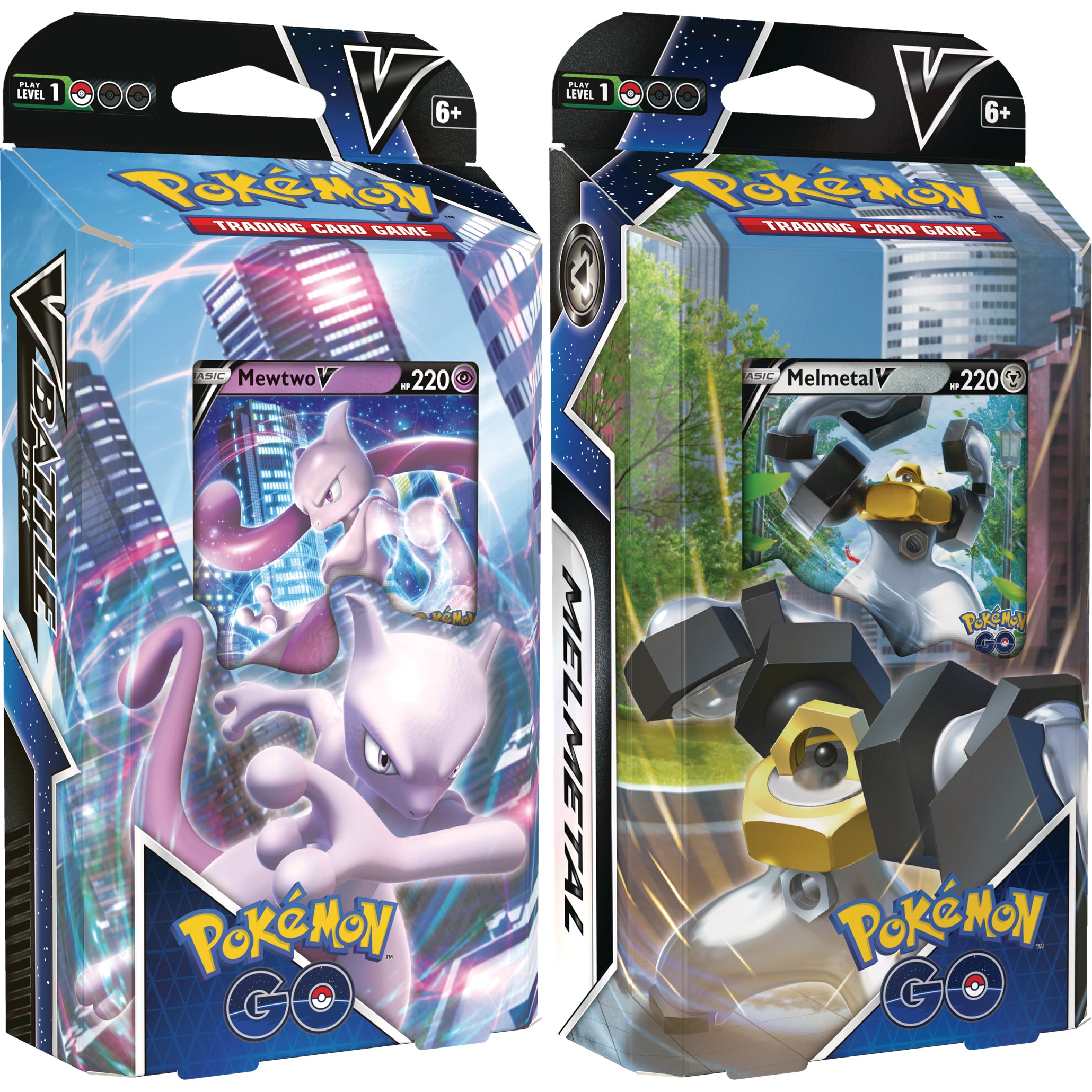 Pokemon TCG: V Battle Deck Bundle Case - Pokemon Go - Mewtwo vs