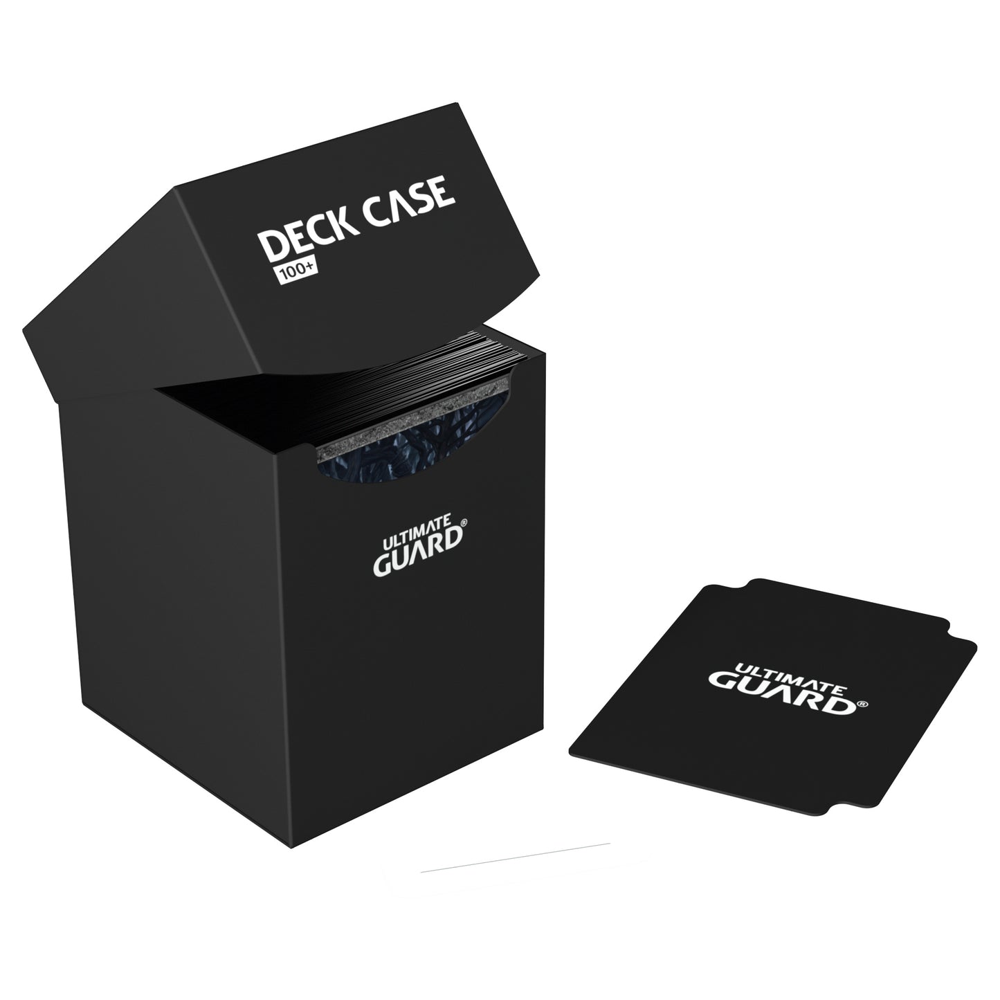 Ultimate Guard 100+ Black Deck Box with label and divider