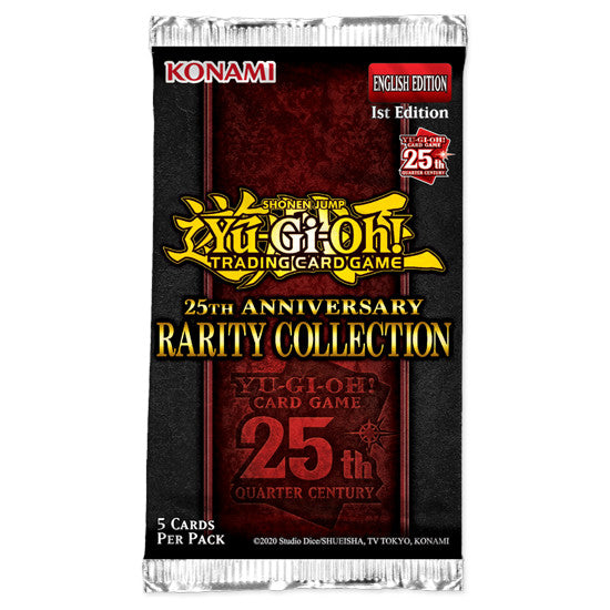 Yu-Gi-Oh! 25th Anniversary Rarity Collection booster pack 1st edition