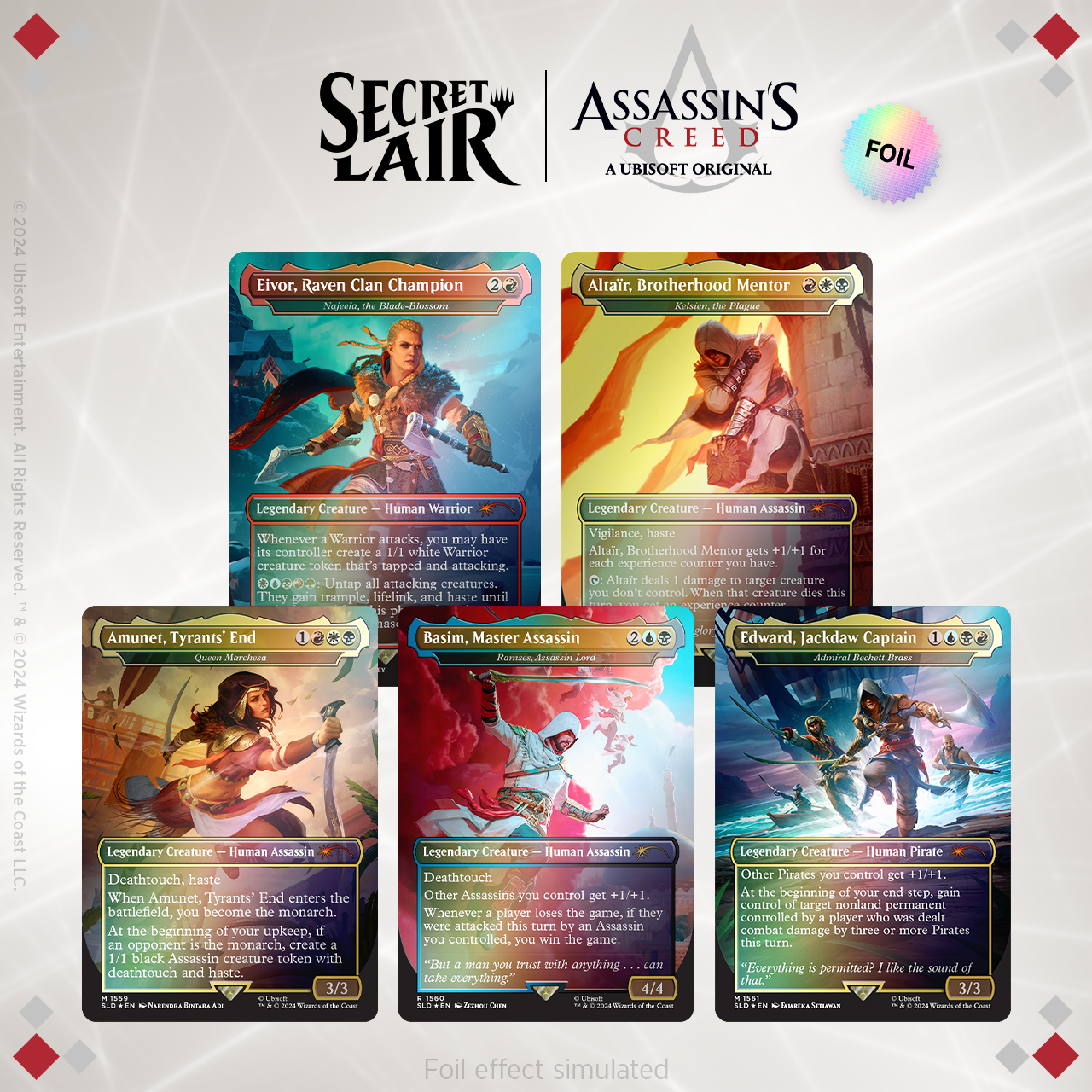 Magic The Gathering x Assassins Creed Lethal Legends Edition Secret Lair