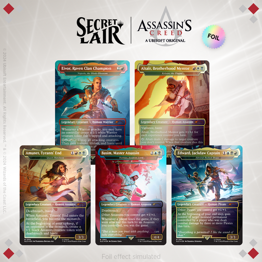 Magic The Gathering x Assassins Creed Lethal Legends Edition Secret Lair