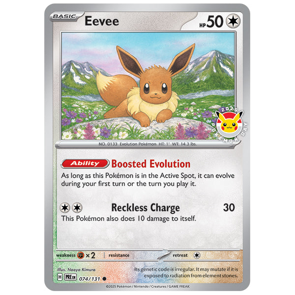 Pokemon Day 2025 Prismatic Evolutions Eevee Promo Card