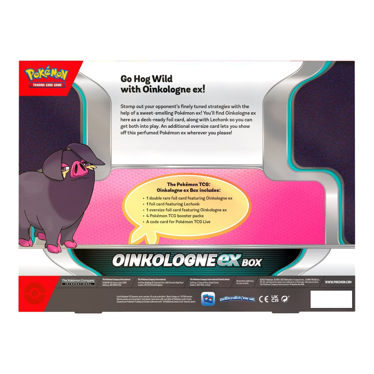 Pokemon TCG Oinkologne ex Box