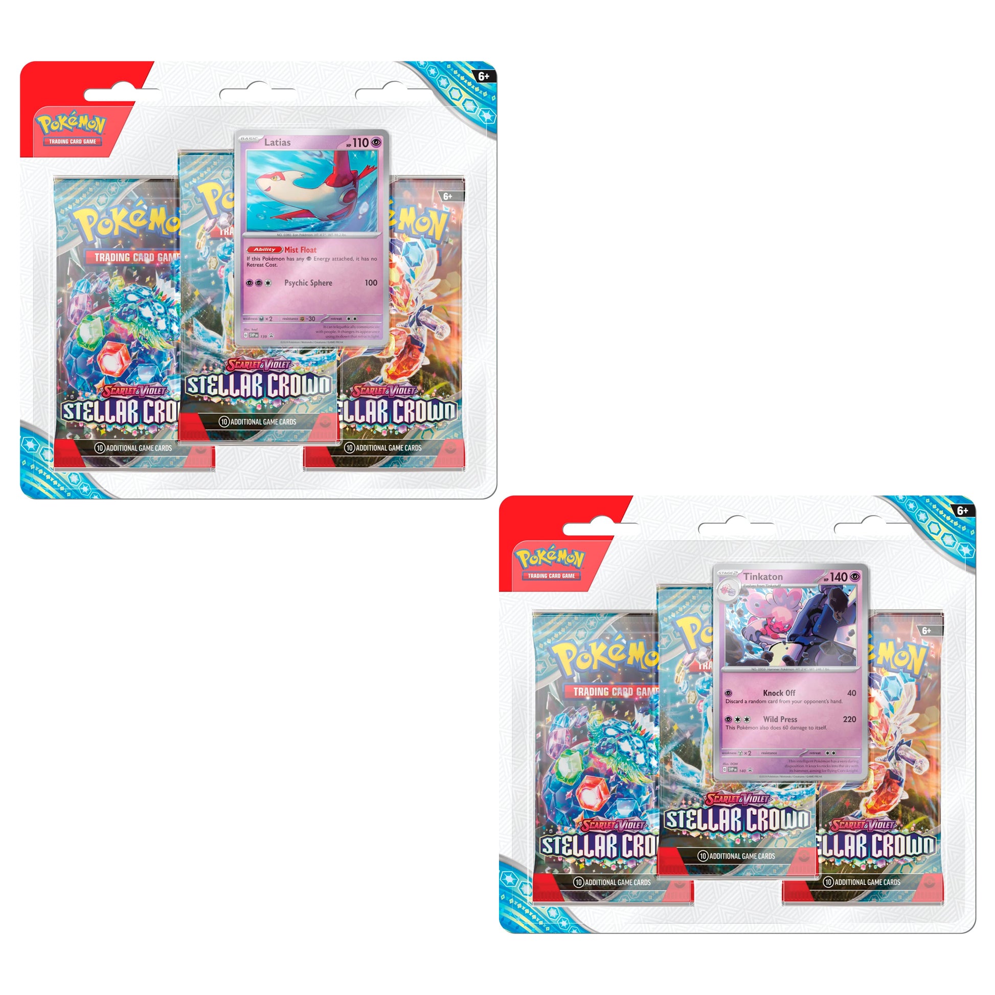 Pokemon Stellar Crown Triple Blister Pack Pair