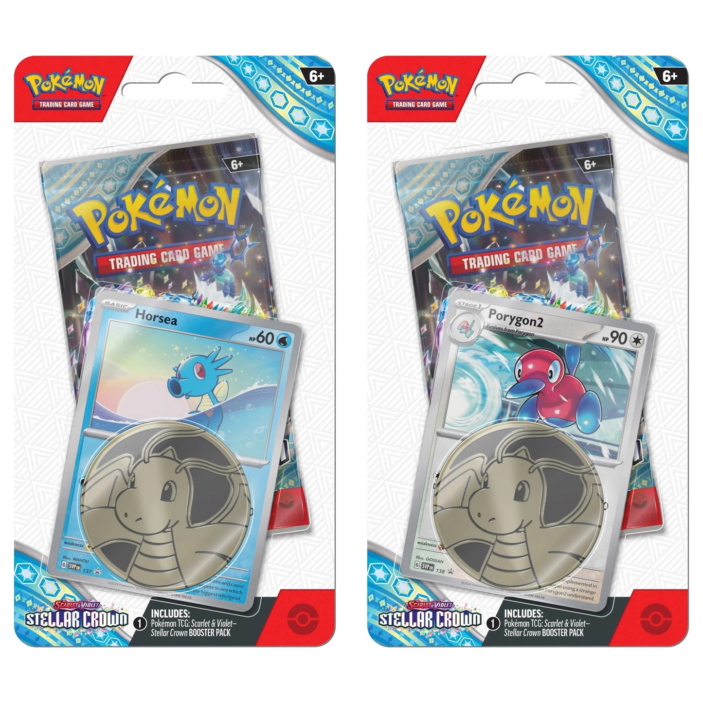 Pokemon Stellar Crown Checklane Blister Pack Pair