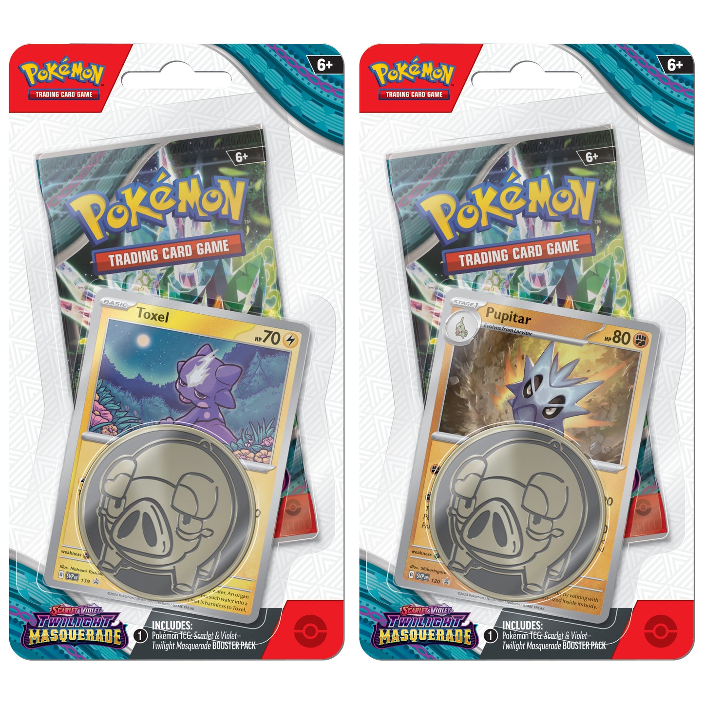 Pokemon Twilight Masquerade Checklane Blister Pack Pair