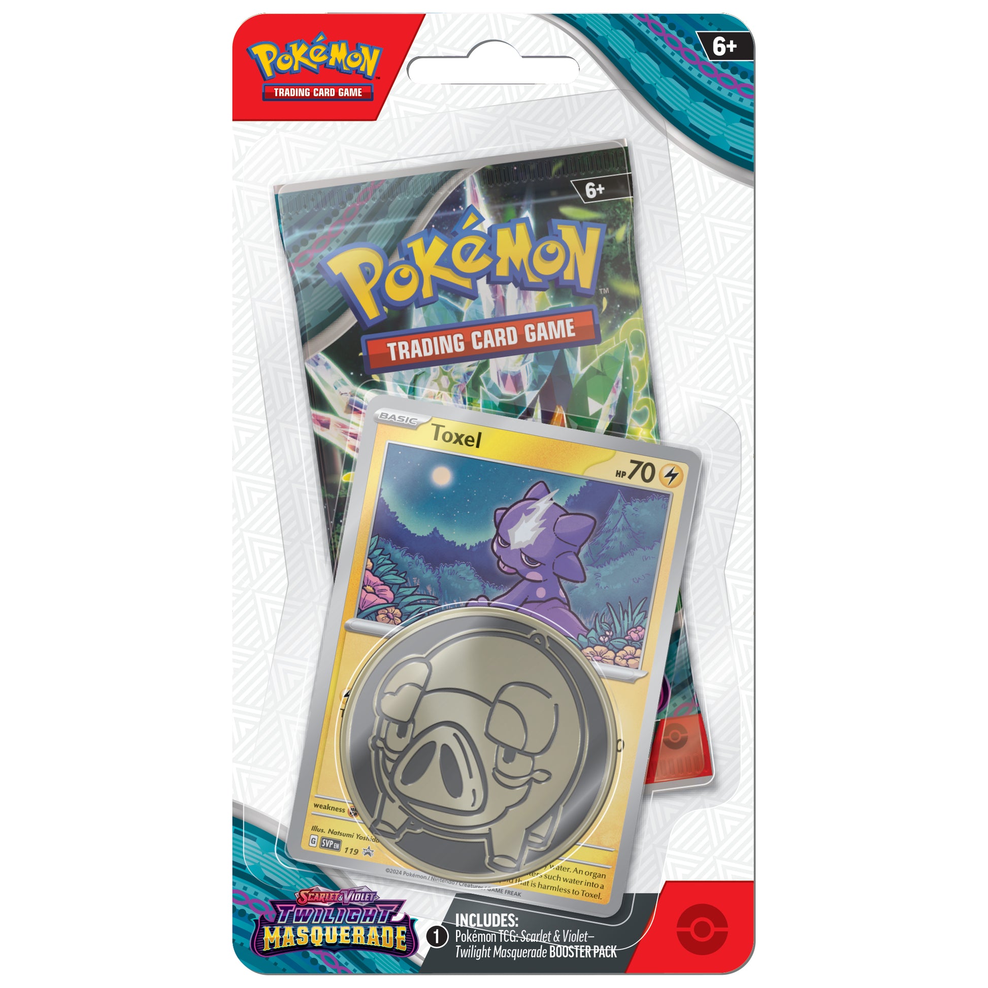 Pokemon Twilight Masquerade Toxel Checklane Blister