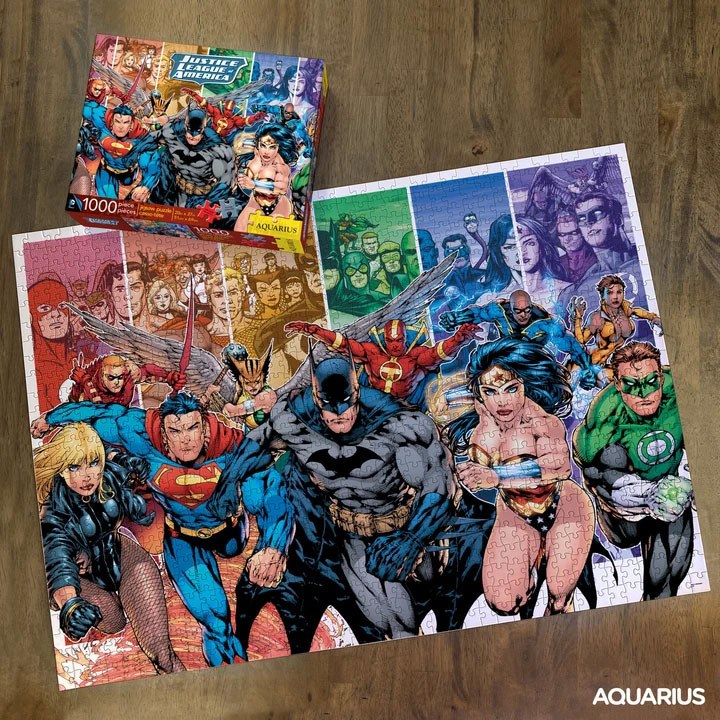 DC Comics Justice League 1000-Piece Puzzle Completed