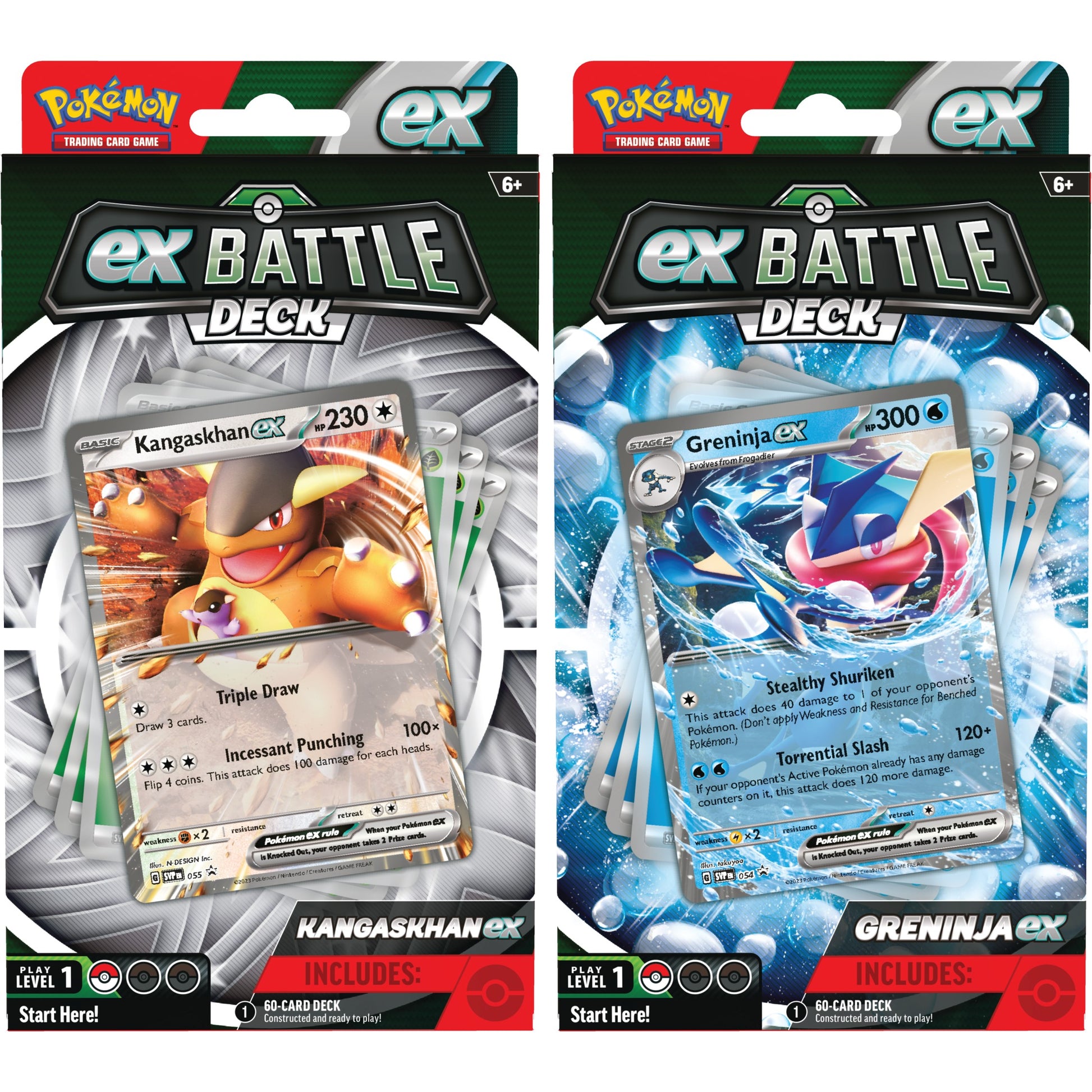 Pokemon Kangaskhan ex & Greninja ex Battle Decks Pair