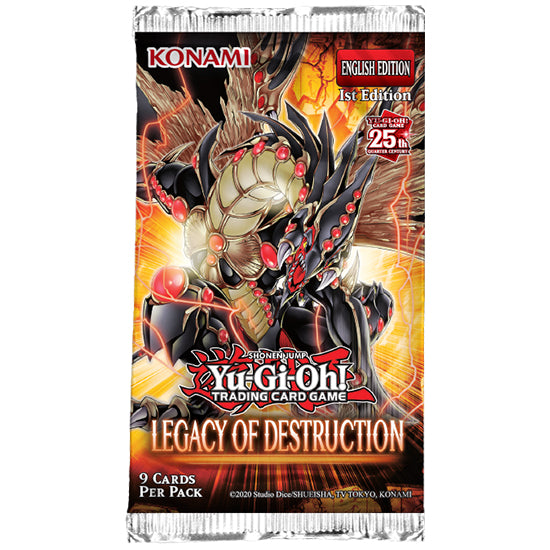 Yu-Gi-Oh! Legacy of Destruction booster pack 1st edition