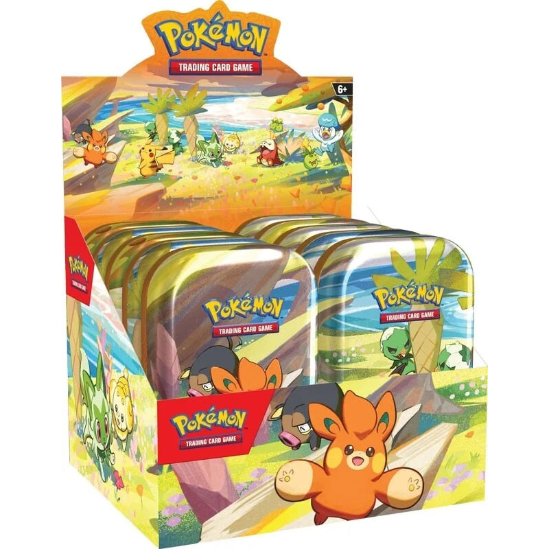 Pokemon Paldea Pals Mini Tin Display Box