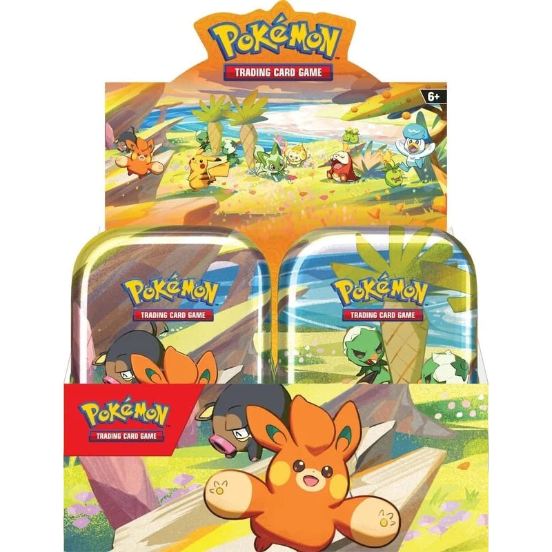 Pokemon Paldea Friends Mini Tin Display Box