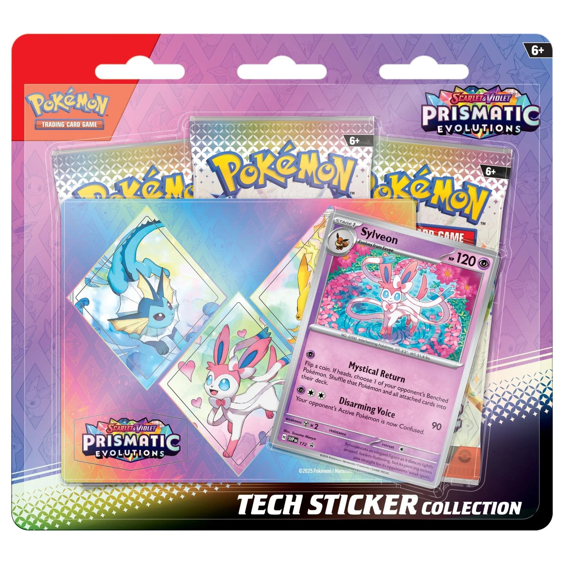 Prismatic Evolutions Sylveon Promo Tech Sticker Collection Blister