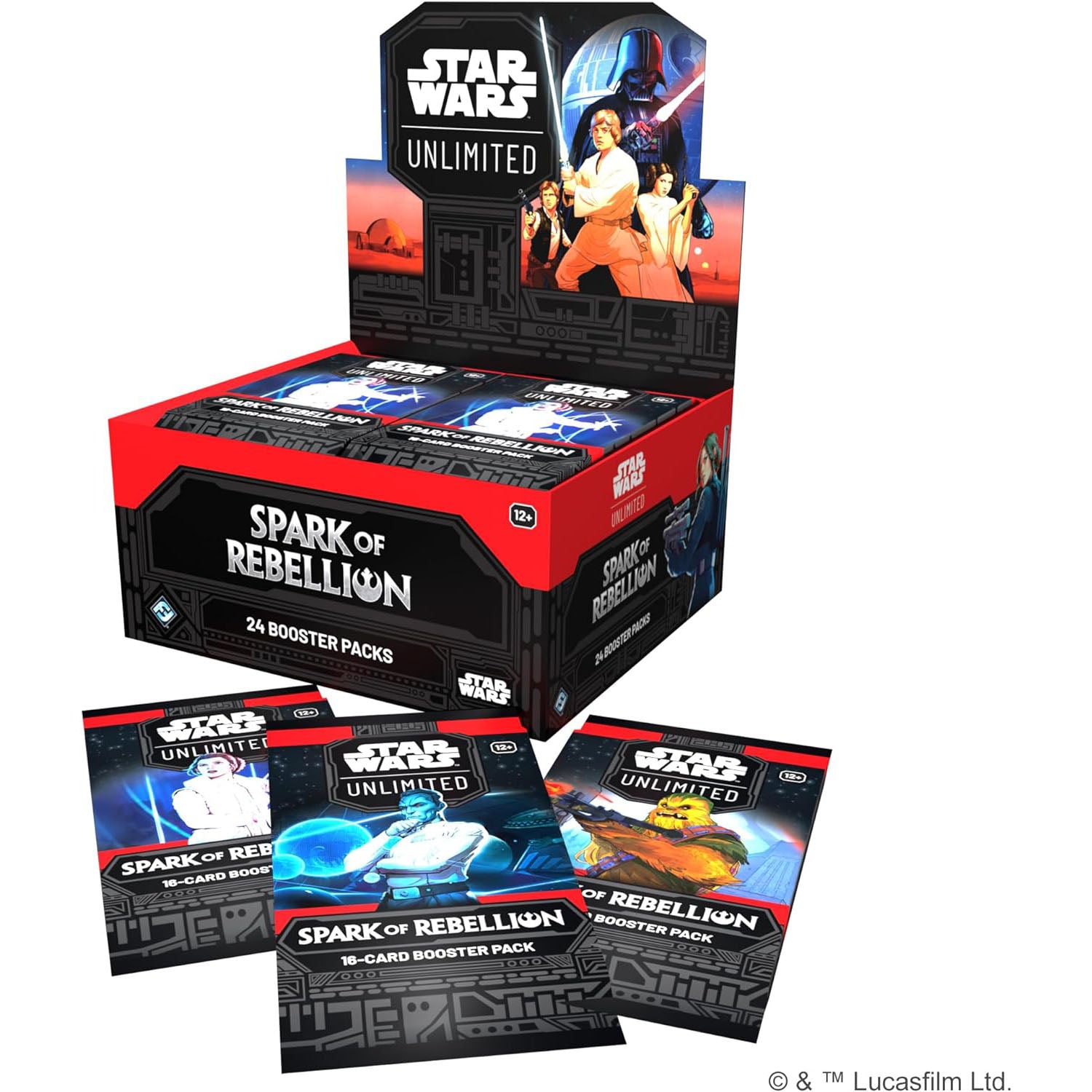 Star Wars Spark of Rebellion Booster Box Contains 24 Packs of Cards