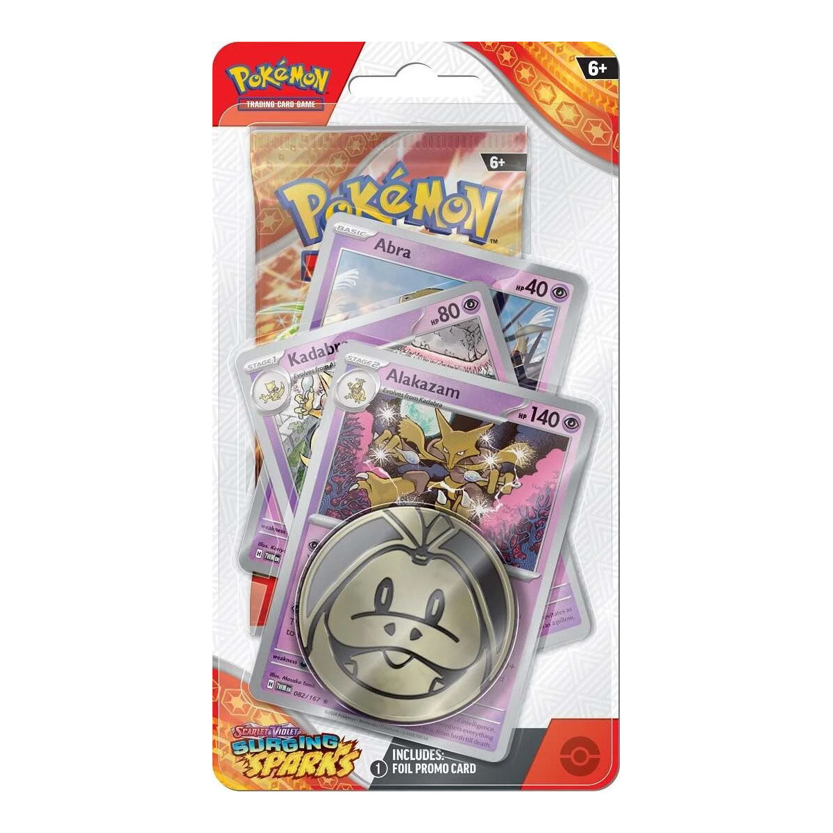 Pokemon Surging Sparks Alakazam Premium Checklane Blister