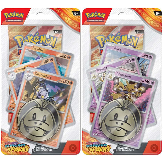 Pokemon Surging Sparks Premium Checklane Blister Pack Pair