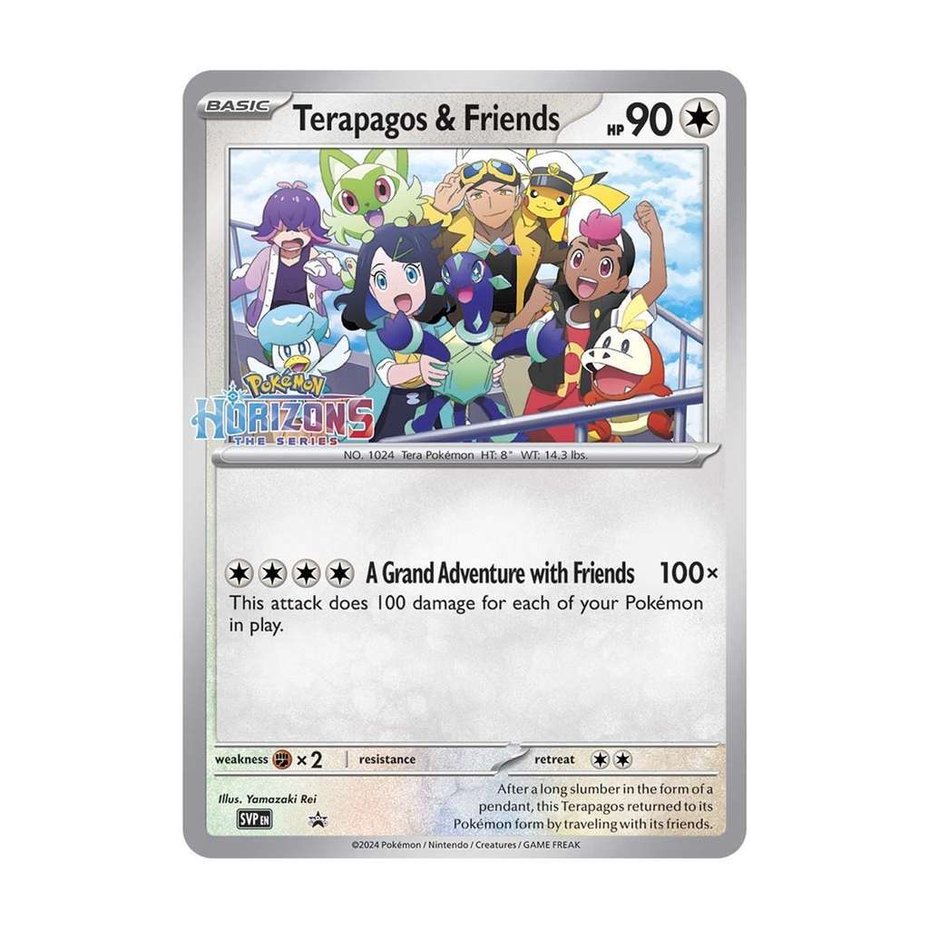 Pokemon Horizons Terapagos & Friends Oversized Promo Card