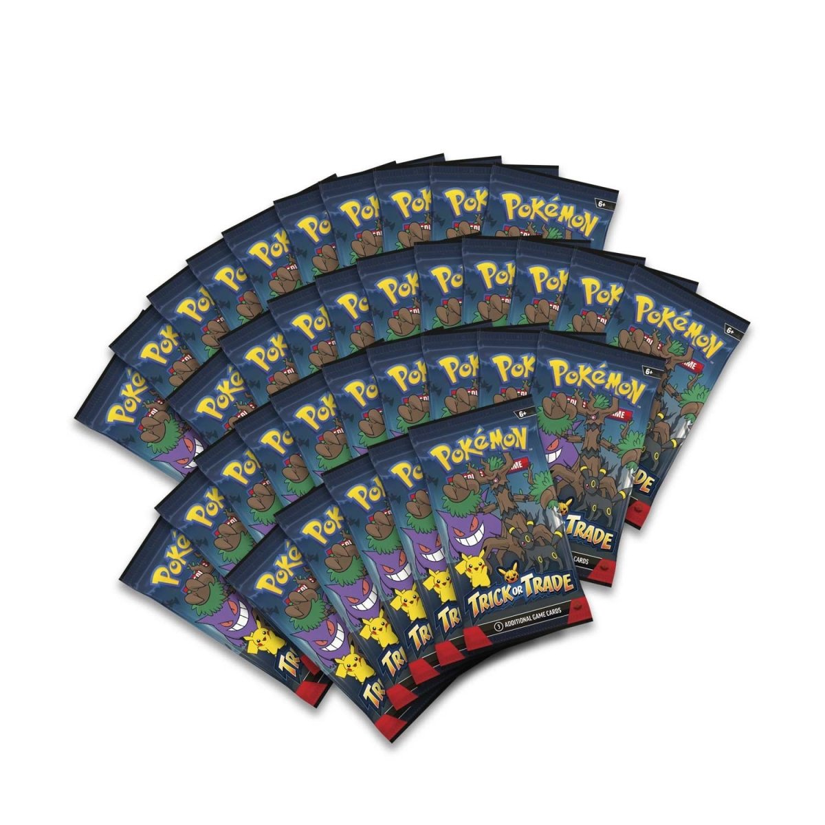 Pokemon Trick or Trade 2024 BOOster Packs containing 3 cards