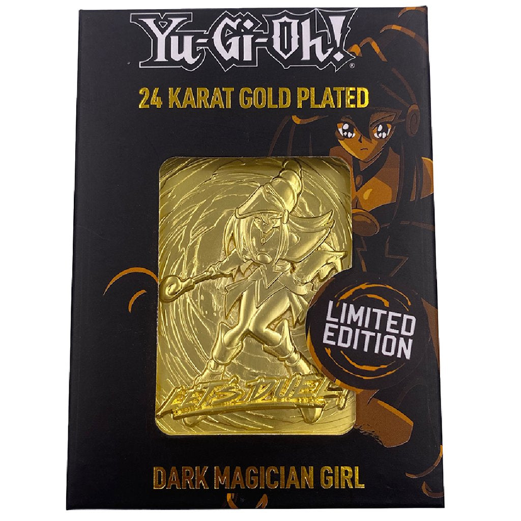 24 Karat Gold Dark Magician Girl Collectable Card Presentation Box