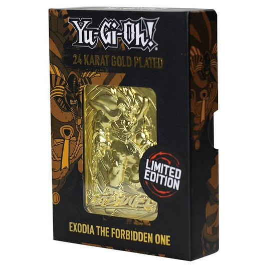 YuGiOh 24k Gold Plated Exodia the Forbidden One