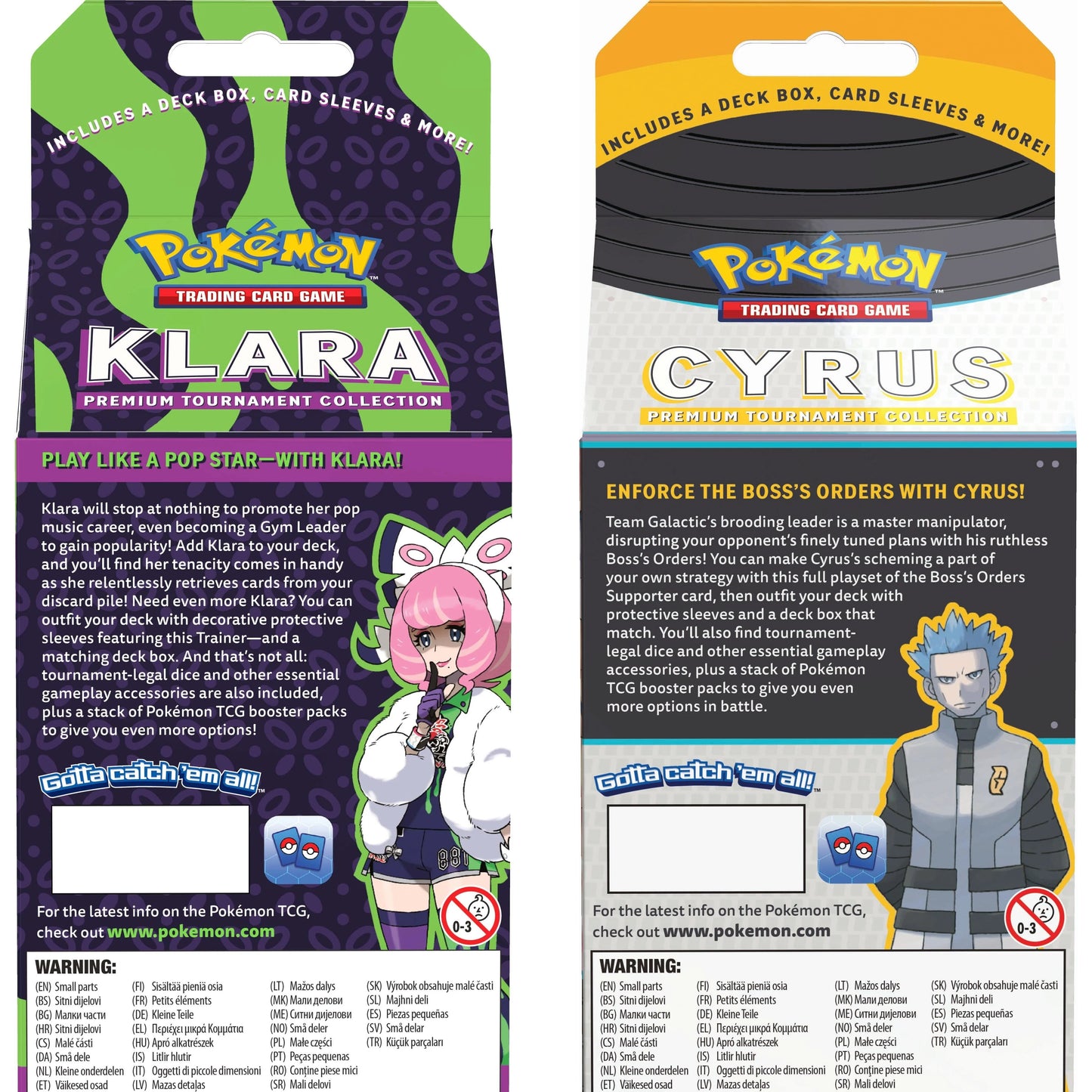 Klara and Cyrus Premium Tournament Collection Contents