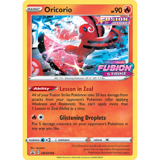 SWSH168 Oricorio Promo Card Sealed