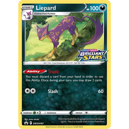 SWSH187 Liepard Promo Card Sealed