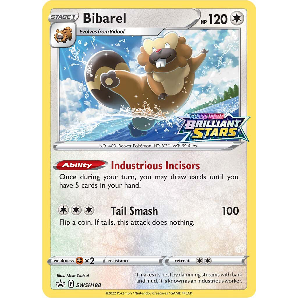 Pokemon SWSH188 Bibarel Promo Card Sealed
