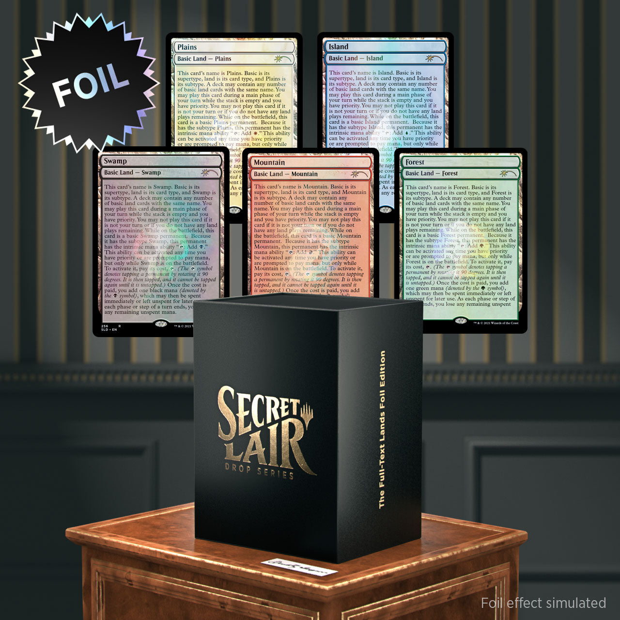 Magic The Gathering The Full-Text Lands Foil Edition Secret Lair