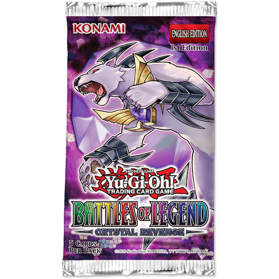 Yu-Gi-Oh! Battles of Legend: Crystal Revenge booster pack 1st edition Crystal Beast Amethyst Cat