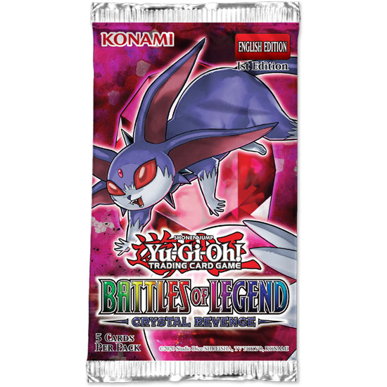 Yu-Gi-Oh! Battles of Legend: Crystal Revenge booster pack 1st edition Crystal Beast Ruby Carbuncle