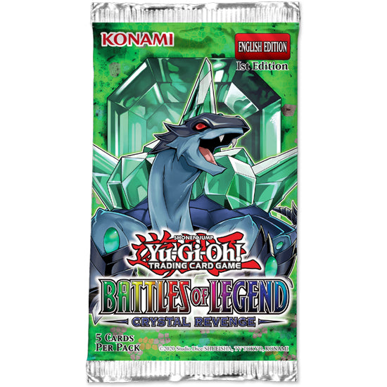 Yu-Gi-Oh! Battles of Legend: Crystal Revenge booster pack 1st edition Crystal Beast Emerald Tortoise