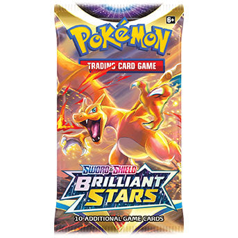 Pokemon Brilliant Stars Booster Pack Charizard Art