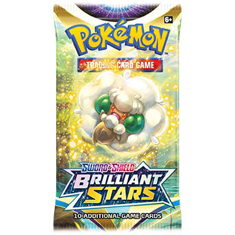 Pokemon Brilliant Stars Booster Pack Arceus Whimsicott Art