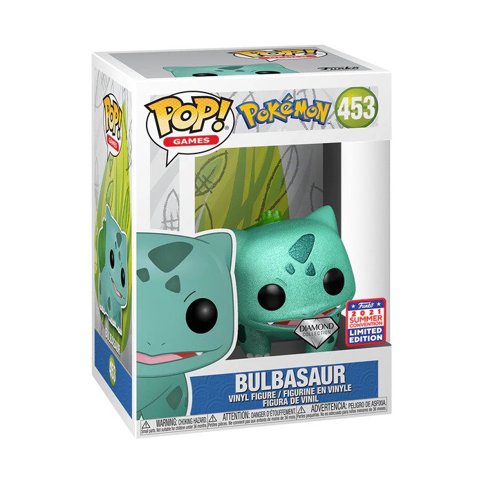 Pokemon Funko Pop Bulbasaur 453 Summer Convention 2021 Sticker