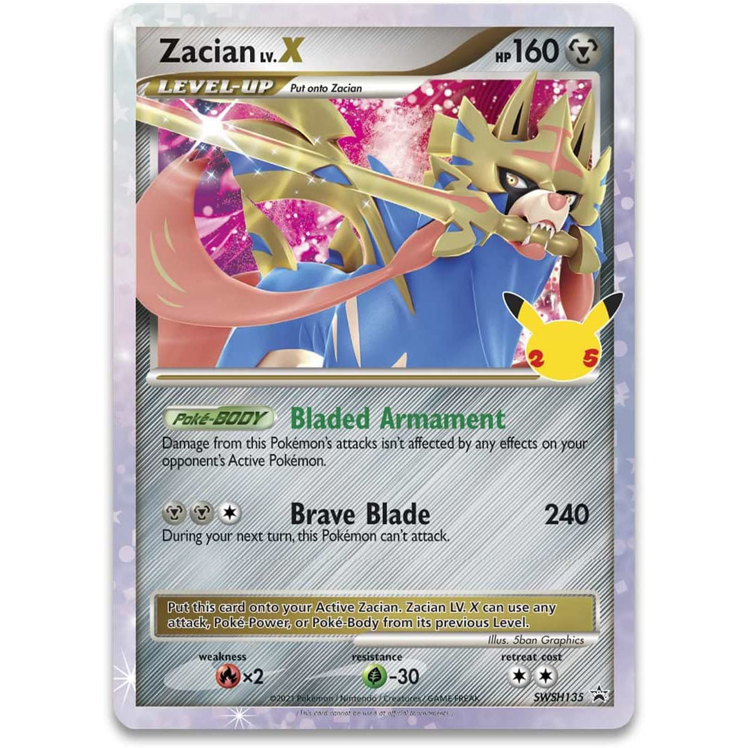 Zacian level X promo card