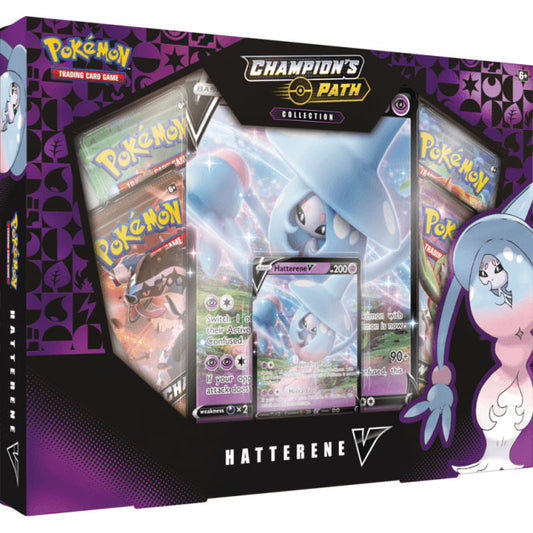 Pokemon Champion's Path Hatterene V Collection Box