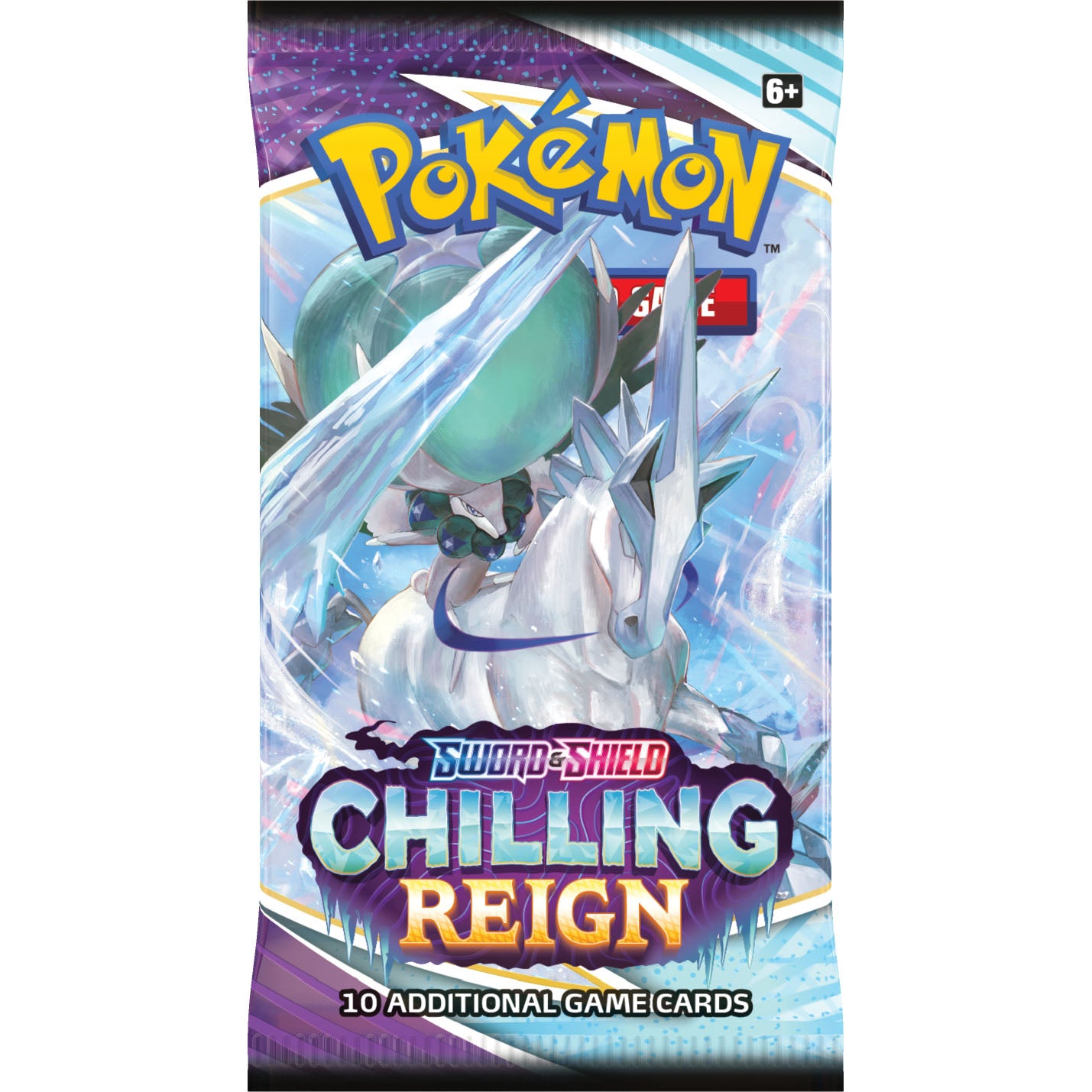 Pokemon Chilling Reign Booster Pack Ice Rider Calyrex Art