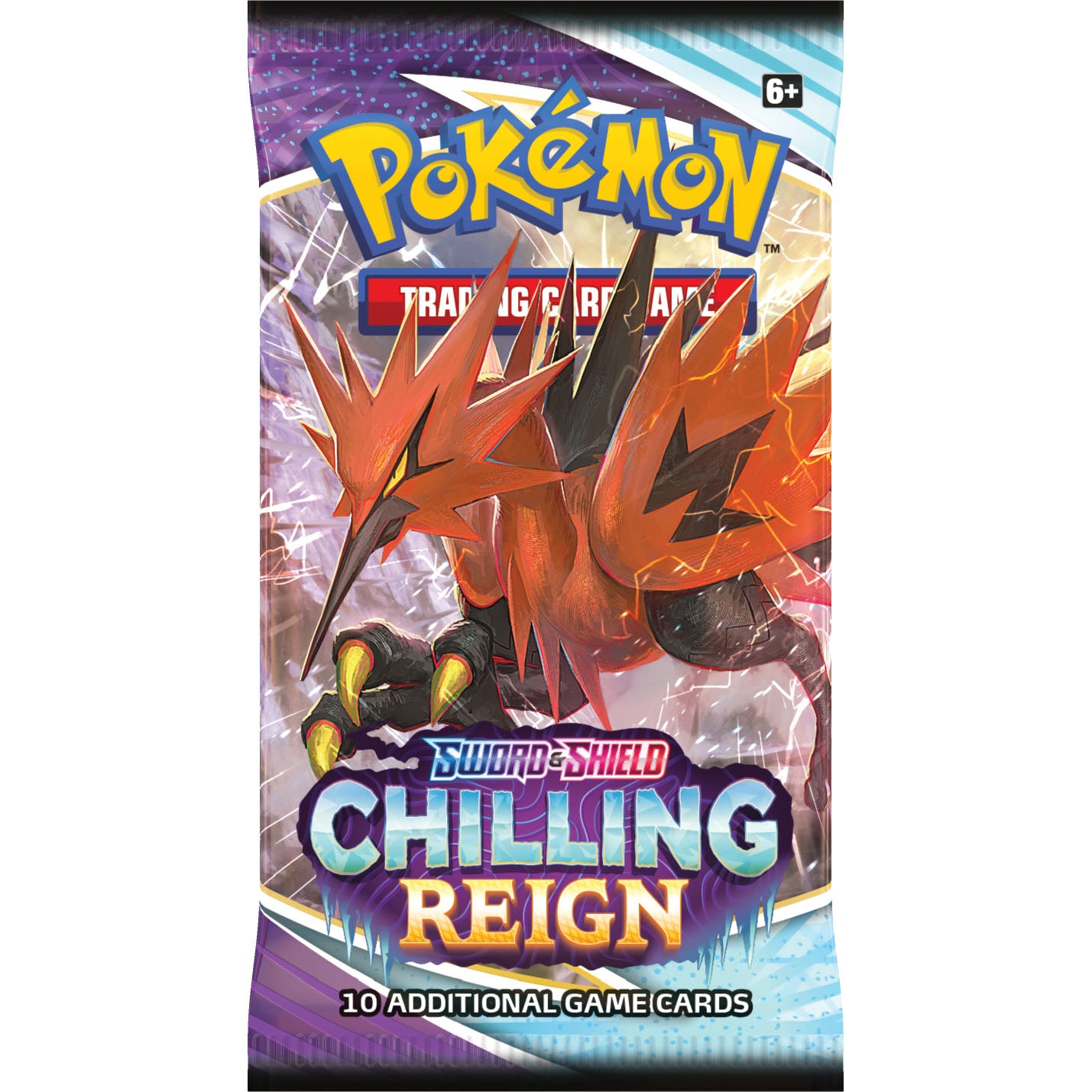 Pokemon Chilling Reign Booster Pack Galarian Zapdos Art