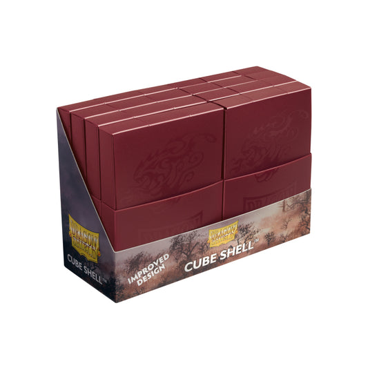 Dragon Shield Cube Shell Blood Red 8 Pack