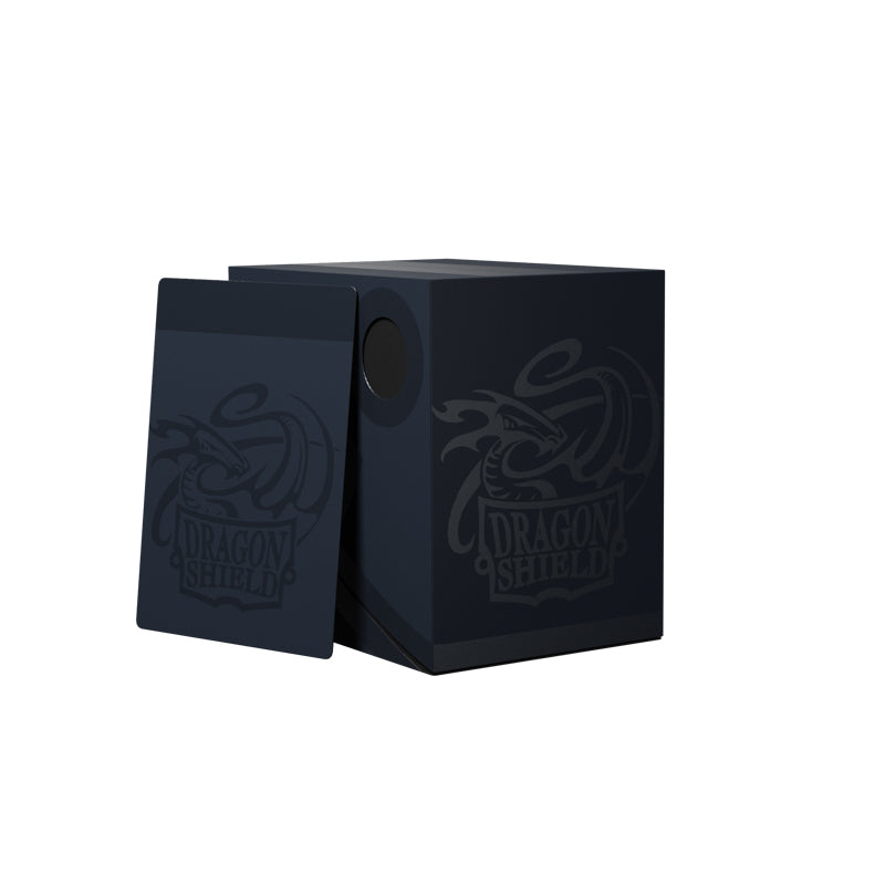 Dragon Shield Double Deck Box Midnight Blue fits 150 single sleeved or 120 double sleeved cards and fits inside large Nest box or Magic Carpet