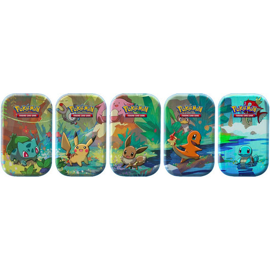 Pokemon Kanto Friends Mini Tin Set