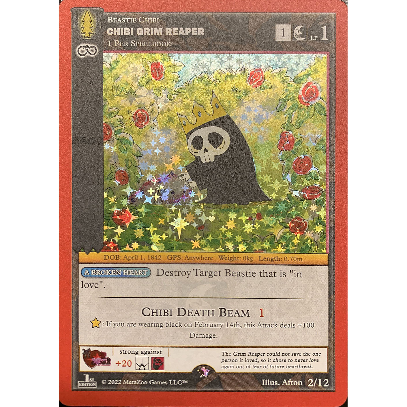 MetaZoo Valentines Day Promo 2/12 Chibi Grim Reaper