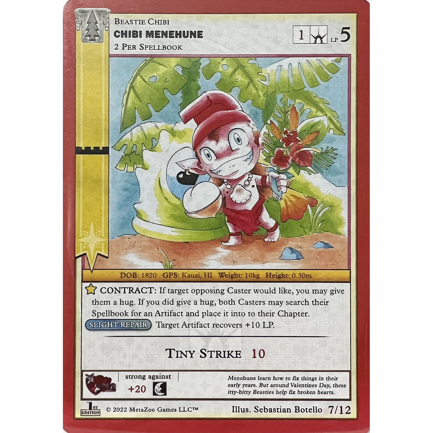 MetaZoo Valentines Day Promo 7/12 Chibi Menehune