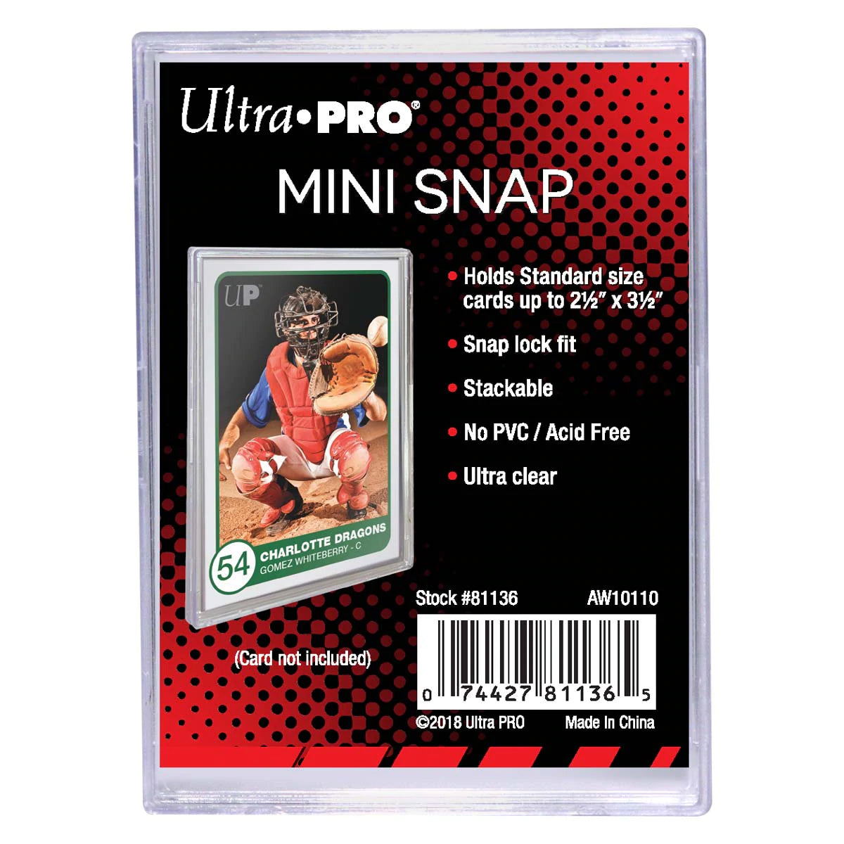 Ultra Pro Mini Snap Card Holder