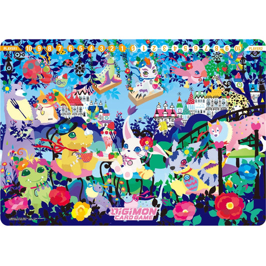 English Digimon Playmat and Card Set 2-Floral Fun PB-09