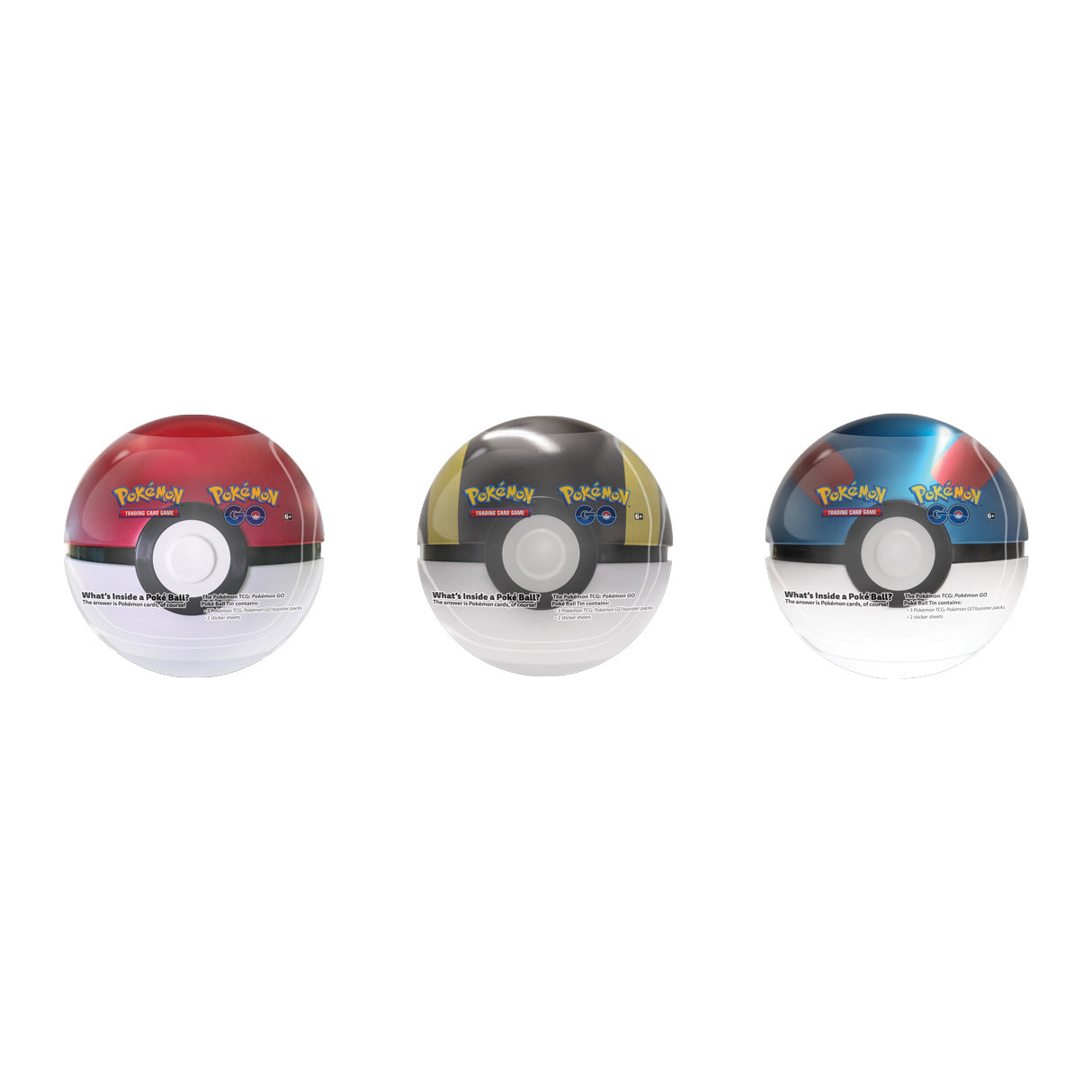 Pokemon GO TCG Pokeball Greatball Ultraball set