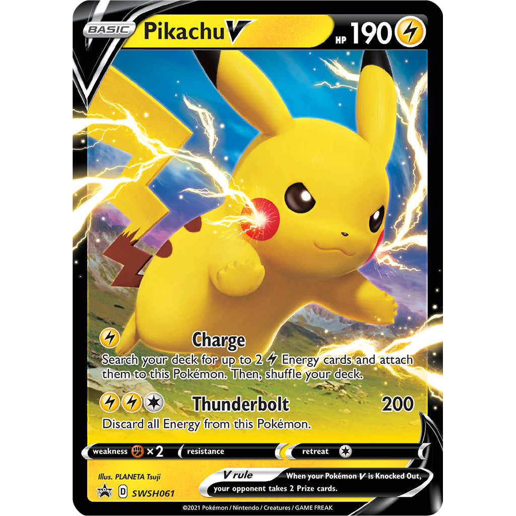 Pokemon Shining Fates Pikachu V promo card SWSH061